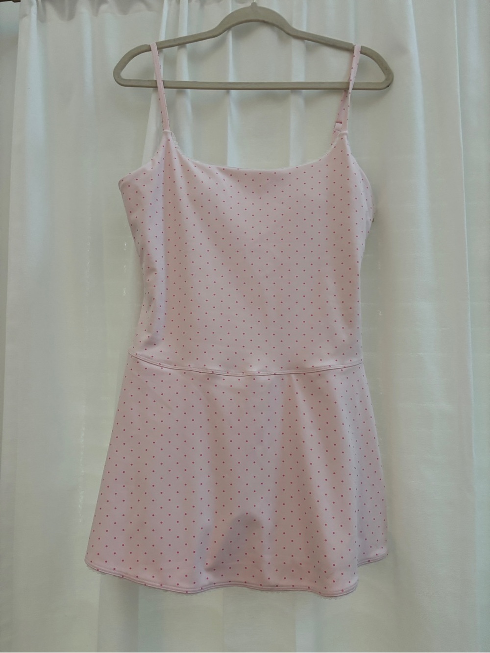 Altar'd State Light Pink workout Dress with Red Dot